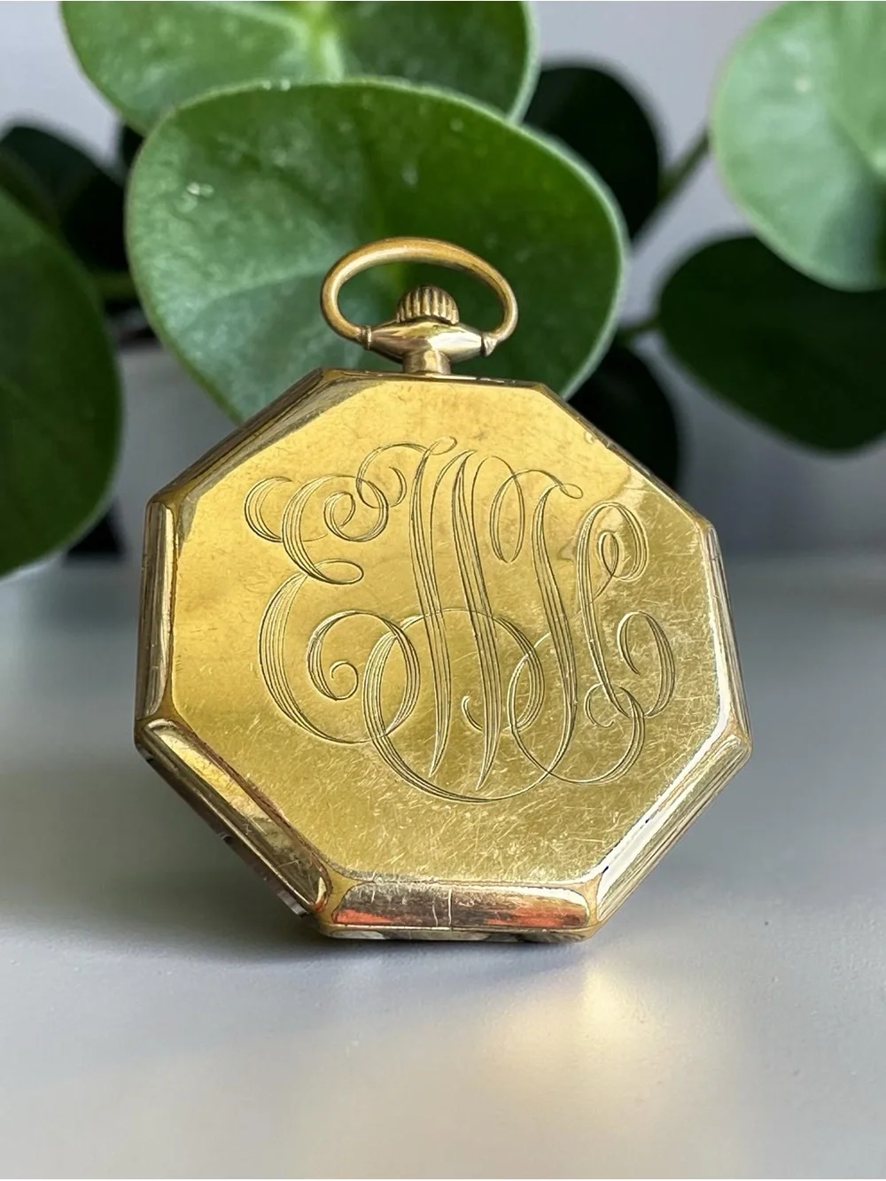 Vintage Waltham 14K Gold Filled Pocket Watch - Octagon Case, Running (Case #2107